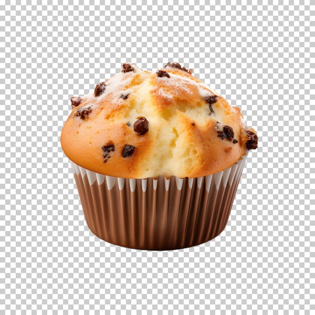 PSD zoete muffin cake geïsoleerd op een doorzichtige achtergrond