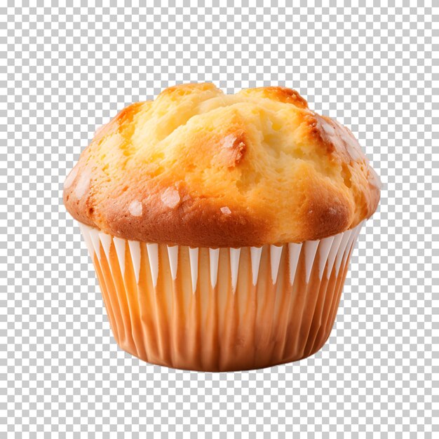 Zoete muffin cake geïsoleerd op een doorzichtige achtergrond