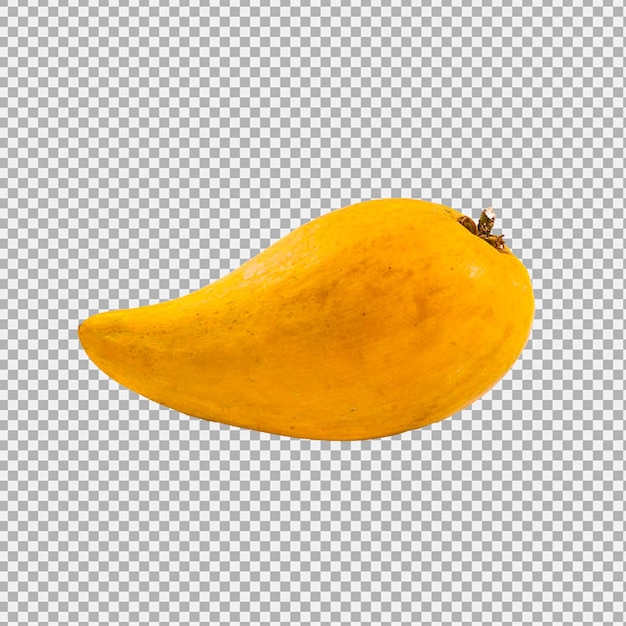 żółte mango na przezroczystym tle