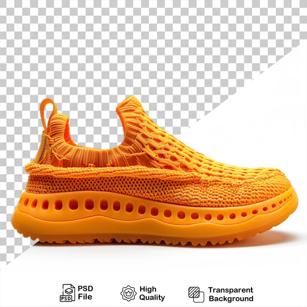 PSD Żółty but na przezroczystym tle