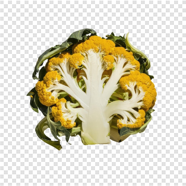 PSD Żółty kwiat ze łodygą grzyba