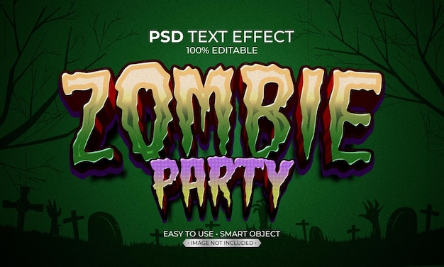 ZOMBIE FEEST TEKST EFFECT