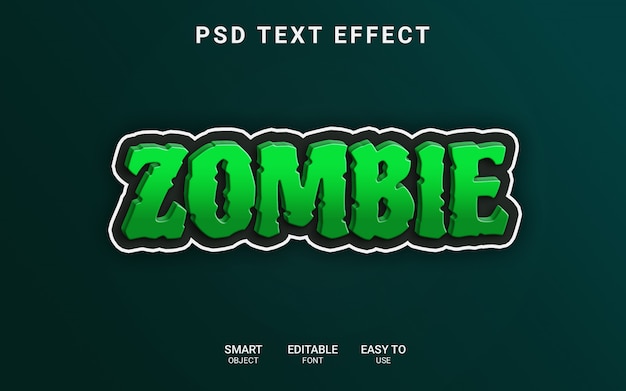 Zombie text effect