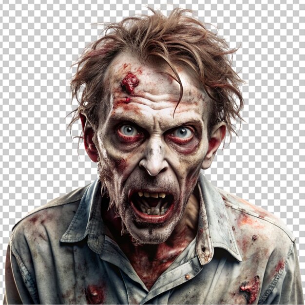 PSD zombie on transparent bg