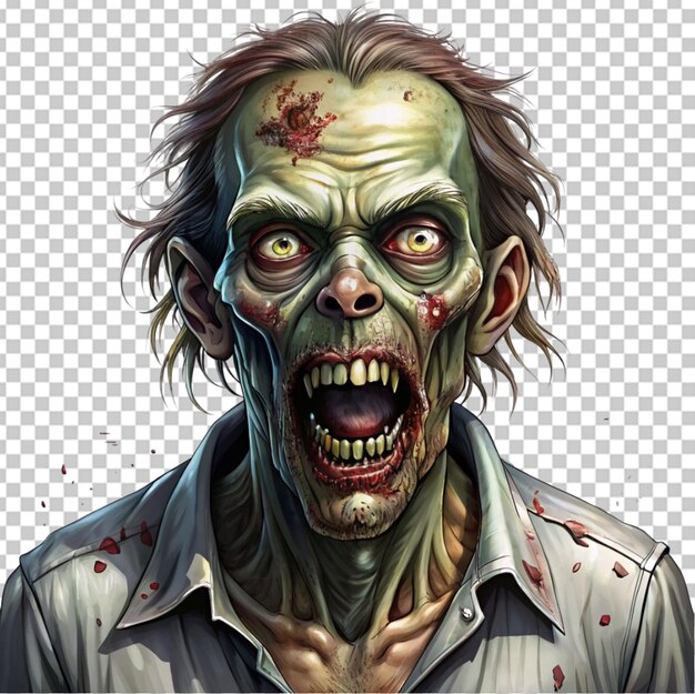 PSD zombie on transparent bg