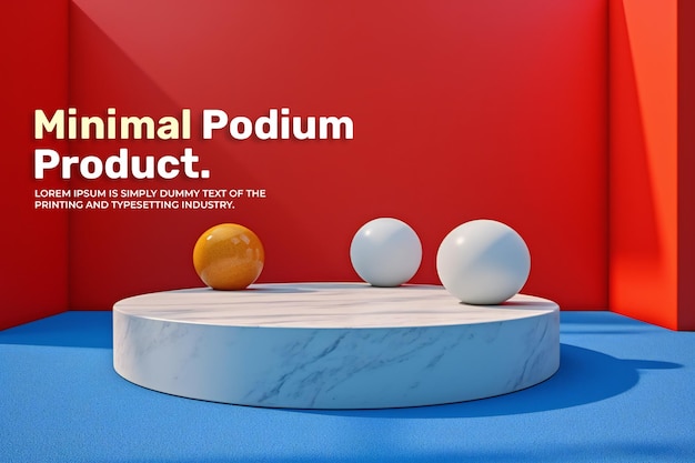 Zomer elegante en luxe podium product display mockup voor show productpresentatie