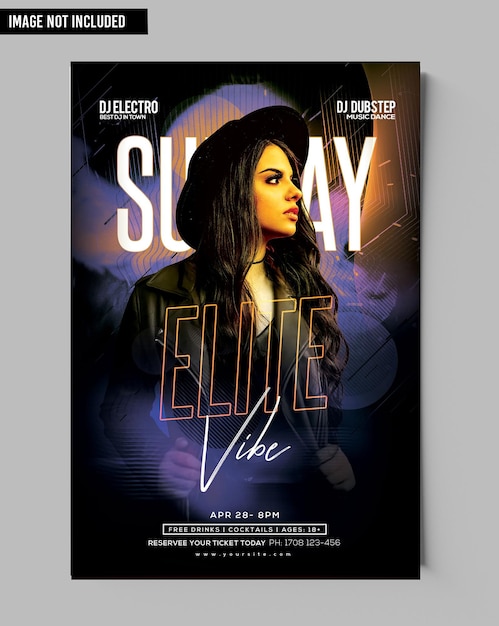 Zondag elite vibe dj flyer