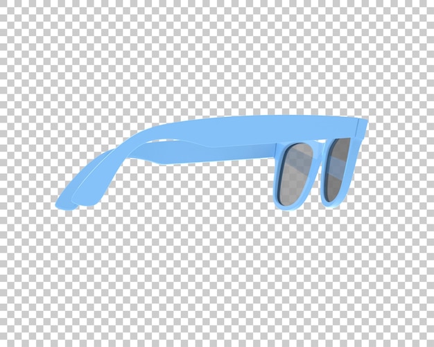 Zonnebril geïsoleerd op achtergrond 3D-rendering illustratie