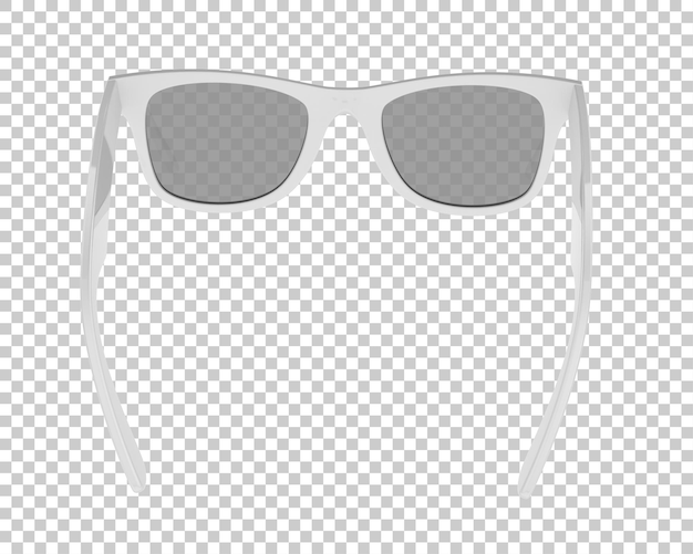 PSD zonnebril geïsoleerd op achtergrond 3d-rendering illustratie