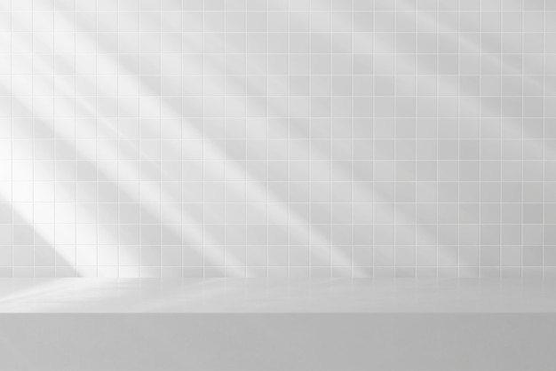 Zonnelicht product achtergrond mockup minimaal ontwerp psd