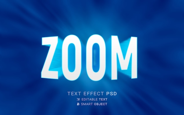 Zoom-tekst-effect