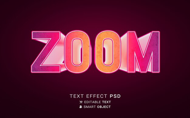 Zoom tekst effect