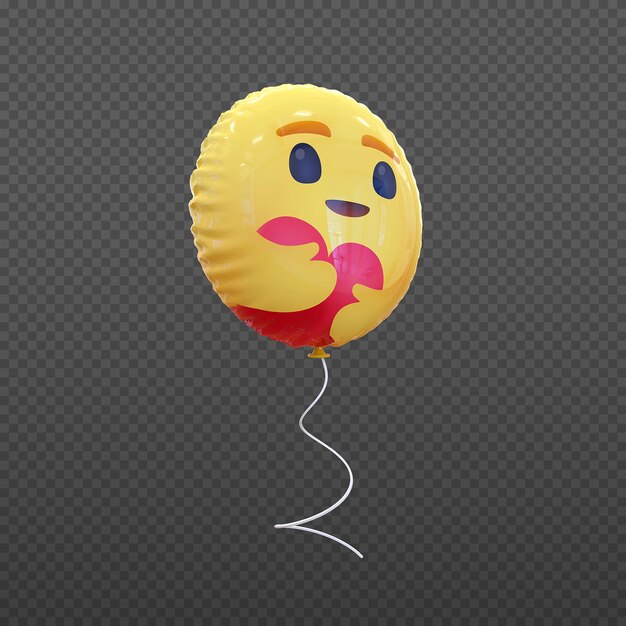 PSD zorg emoji ballonnen 3d