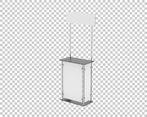 Zoutmolen geïsoleerd op een doorzichtige achtergrond 3D-weergave illustratie