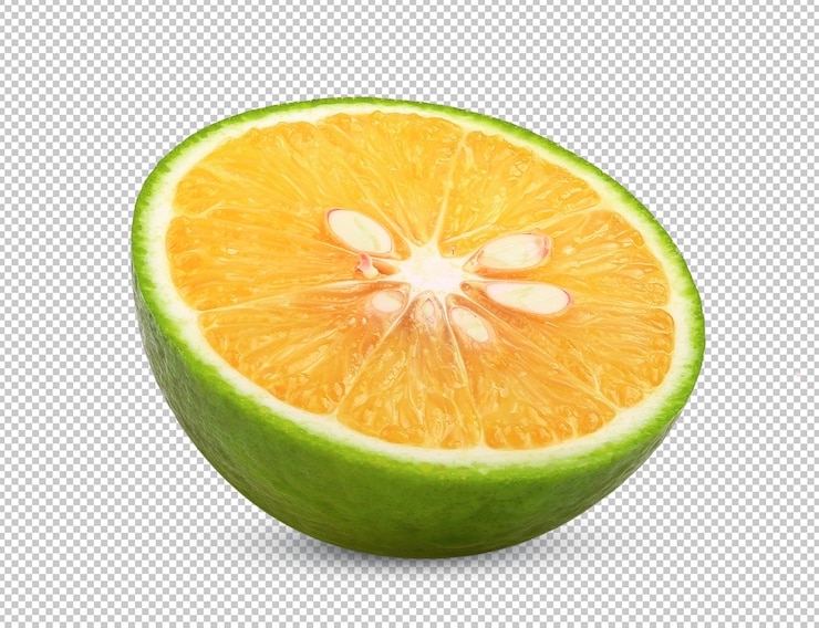 PSD zuurloze oranje geïsoleerd op alfa-laag