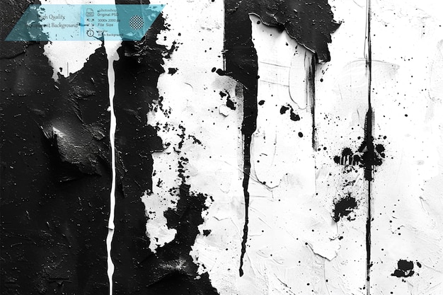 Zwart-wit grunge textuur achtergrond vlekken en ruw op transparante achtergrond