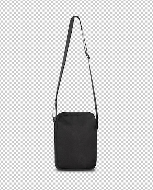 Zwarte zak tas mockup sjabloon voor uw ontwerp.
