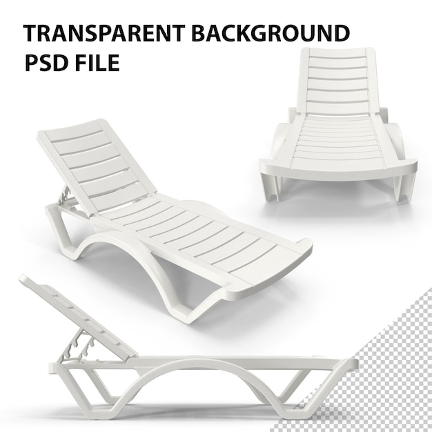 PSD zwembad chaise lounge png