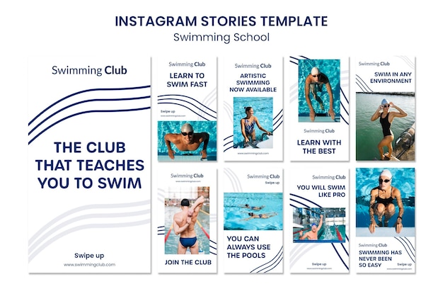 Zwemschool Instagram-verhalen
