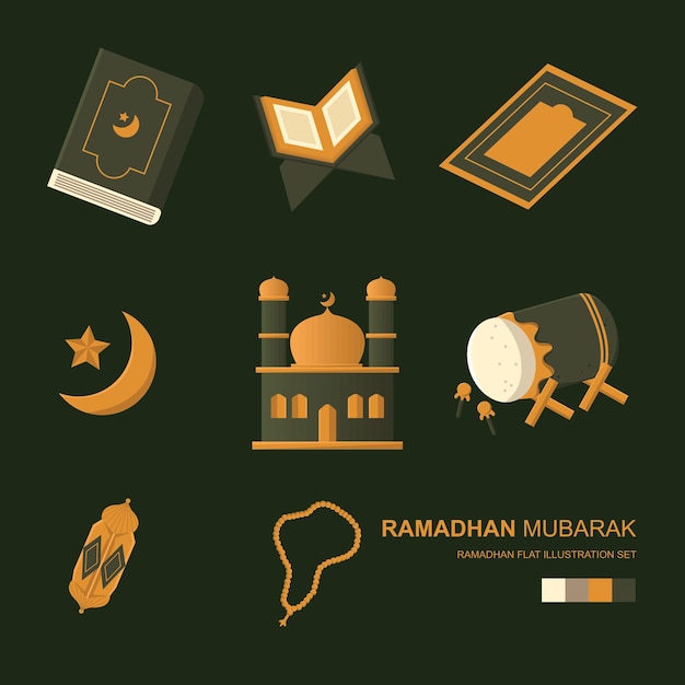 Vector 00099 vector ramadhan illustration set