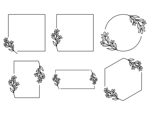 0020Floral frame