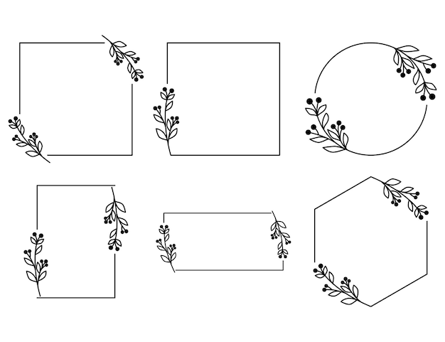 Vector 0031floral frame