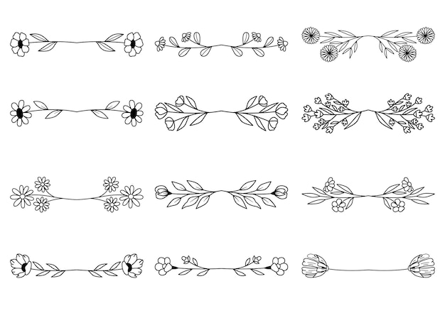 Vector 0039 flower divider