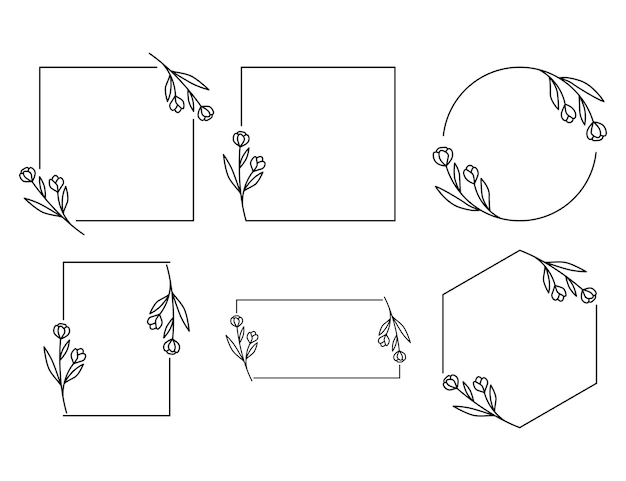 Vector 0041floral frame