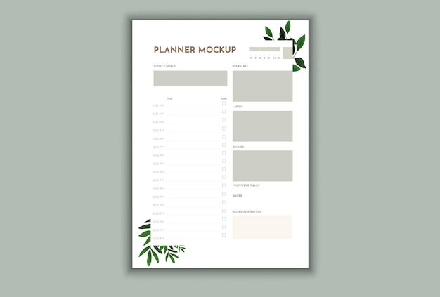 01 daily planner mockup