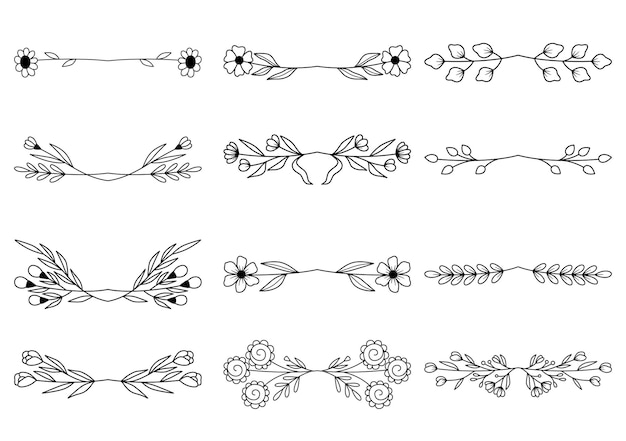 Vector 0100 flower divider