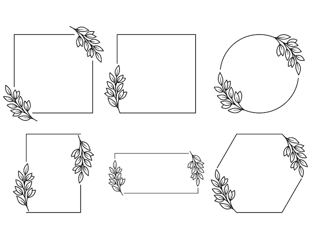 Vector 0115bloemenframe