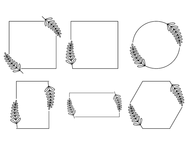 Vector 0132bloemenframe