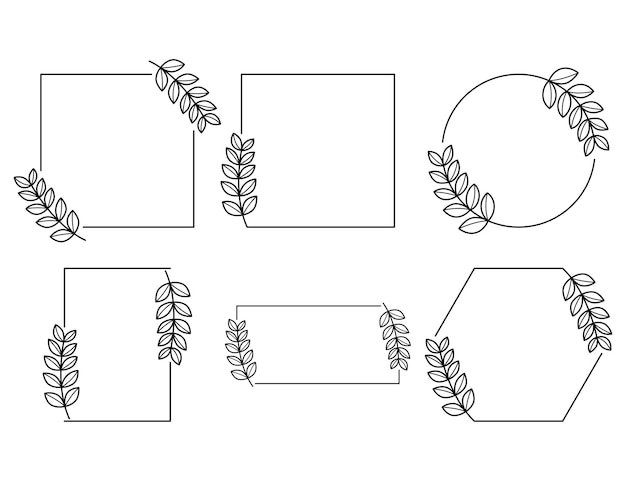 Vector 0136bloemenframe