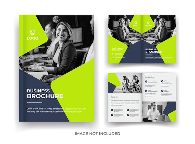 Vector 04 page business brochure design and annual report and magazine template