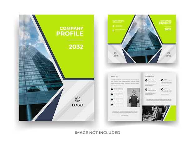 04 page business brochure design and annual report and magazine template