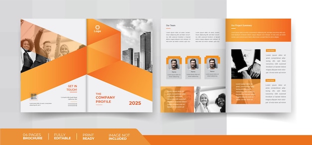 Vector 04 pages brochure design