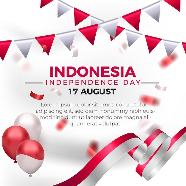 050622 005 dirgahayu republik indonesia social media flyer banner template