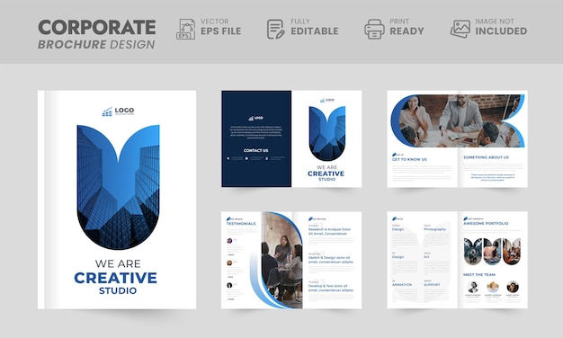 08 pages brochure template