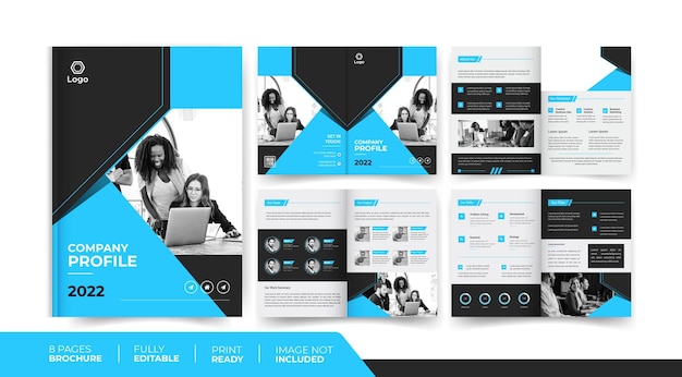 08 pages company brochure design