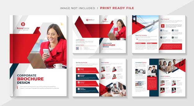 08 Pages company profile brochure