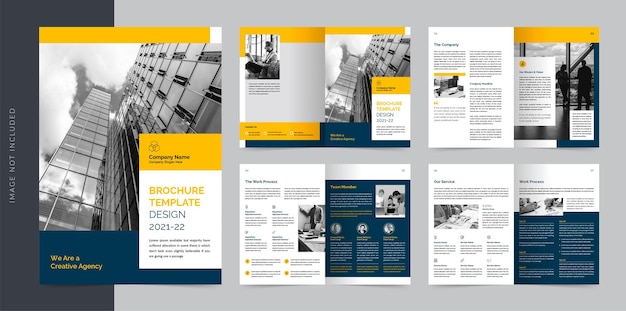 Vector 08 pages company profile corporate brochure