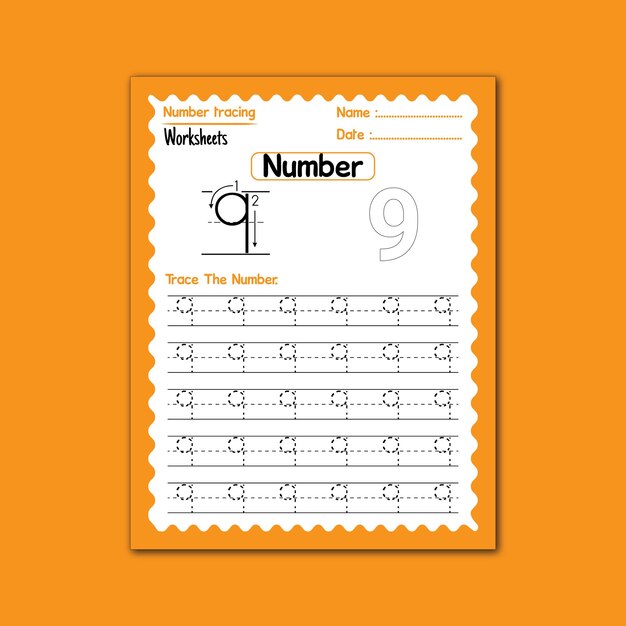 1 to 20 Number tracing worksheets for kids