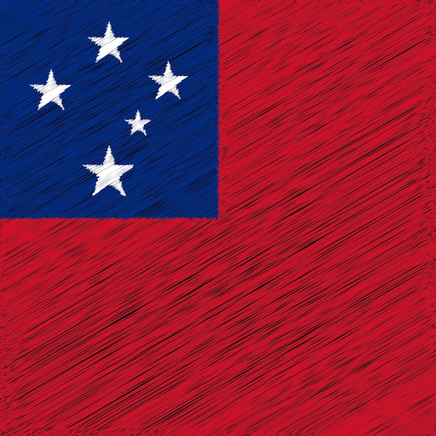 1 June Samoa Independence Day Flag Design