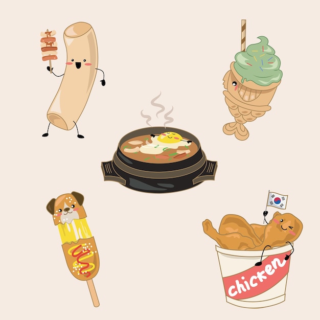 Vector 1 korean snacks