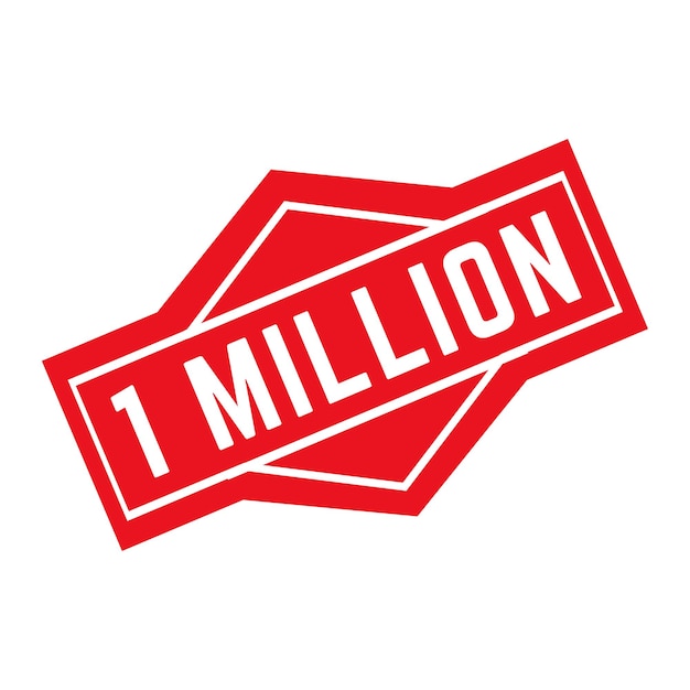 1 Million Rubber stamp Design Art Illustration