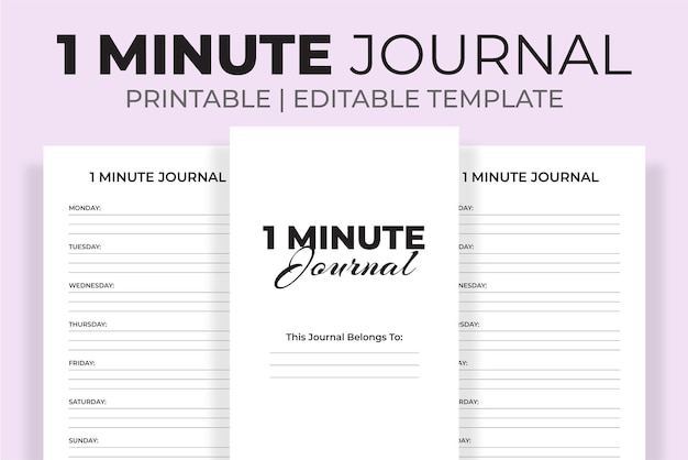 1 Minute Journal