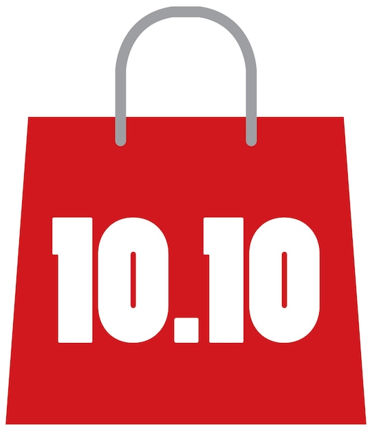 10.10 logo del carattere per la pubblicità