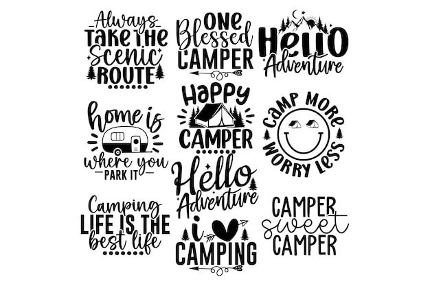 10 CAMPING SVG BUNDLE