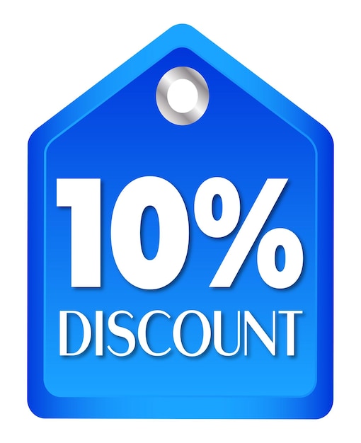 Vector 10 discount sale tag