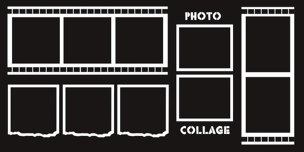 10 foto collage sjabloon vector illustratie nieuwe collecties